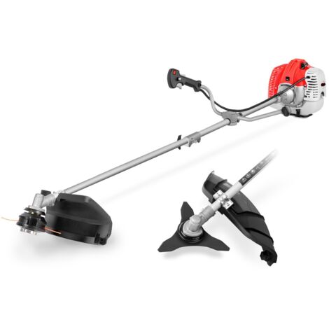 Débroussailleuse à essence 2 temps 65cc 4.9pc, démarrage électrique, 2 accessoires de coupe, guidon double, régulateur de puissance, harnais de sécurité - Greencut GGT650XE-2