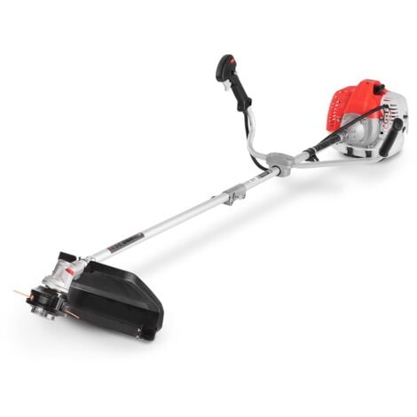 Débroussailleuse à essence GREENCUT GGT650X-1 - 65cc - 4,9hp - Moteur 2 temps - 1 tête de ligne - 1 disque de coupe - Guidon à double poignée - Harnais de sécurité