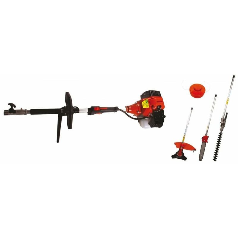 Débroussailleuse Thermique Combi 4 en 1 Green Cat Moteur 2T 43Cm3 1500W Multi Applications