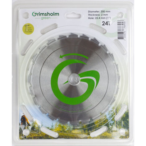 Débroussailleuse grimsholm-green brush cutter blade 24 dents 200 mm