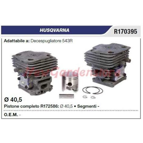 Débroussailleuse HUSQVARNA 543R R170395 segments de piston cylindre