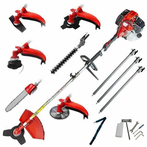 Débroussailleuse multifonction 7en1 PowerGround, 5,3 mètres, 52cc - Extensible