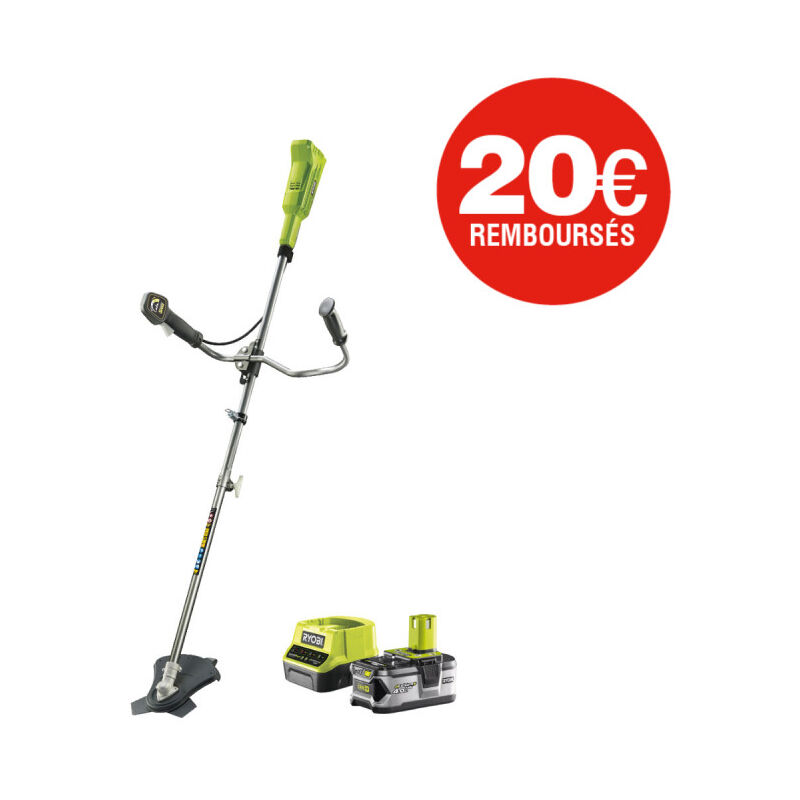 Débroussailleuse Ryobi RBC18X20B4F - 18V One+ LithiumPlus - 1 batterie 4.0Ah - 1 chargeur rapide 2.0Ah