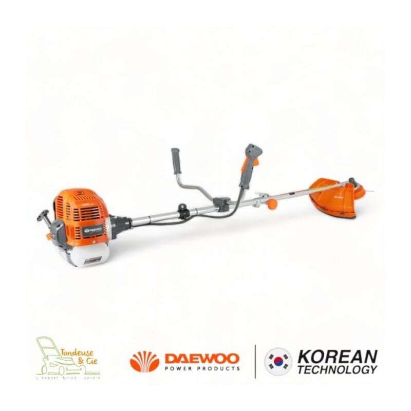 Débroussailleuse thermique 2 temps 51,7 cm3 coupe 45cm lame 3 dents harnais Daewoo DBC520