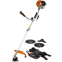 Débroussailleuse thermique 53 cm³ - 3 lames + 1 tête double fil - CHESTER