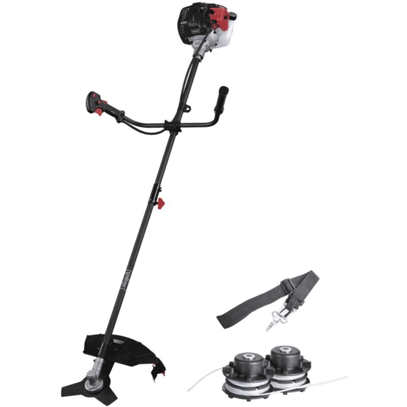 Scheppach - Débroussailleuse Thermique BCH3300PB - 2en1 - Rotofil - Moteur 2T de 32,6cm³ - Guidon réglable et Ergonomique - Largeur de Coupe