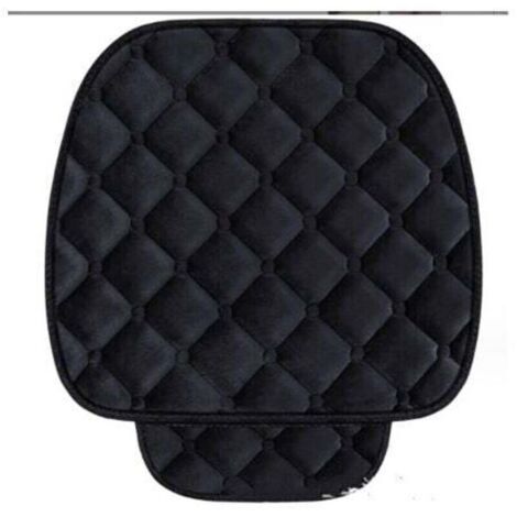 Debuns – Couvre-siège de voiture en velours noir – Housse antidérapante avec poche de rangement – Confort optimal pour animaux de compagnie