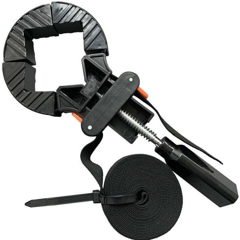 Image of DEBUNS Eckklemme, Holzbearbeitungswerkzeug mit 4 Backen, verstellbarer Rahmenhalter zum Buchbinden