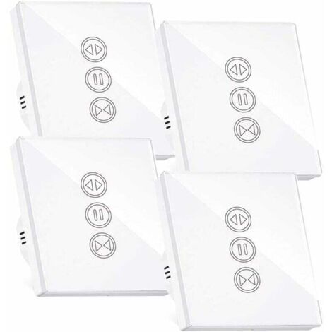 Debuns – Interrupteur connecté pour volet roulant – Wifi 2,4 GHz – Compatible Alexa et Google Home – Programmation via application Smart Life