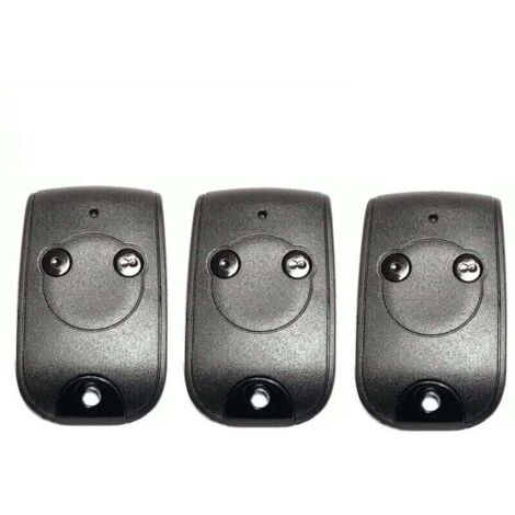 Debuns – Télécommande 2 canaux 433.42MHz pour moteurs de portails et portes de garage – Batterie lithium 240mAh – Portée 50m – Matériau ABS durable