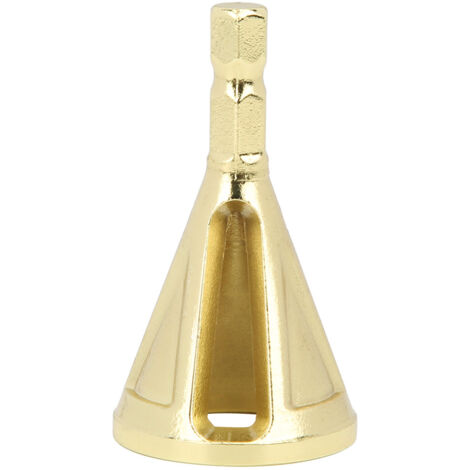 Deburring External Chamfer Tool Bit Die Steel Remove Burr ToolHex Shank Gold