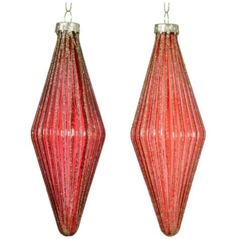 Dec Vt trasparente con linee glitterate ass h14,5cm