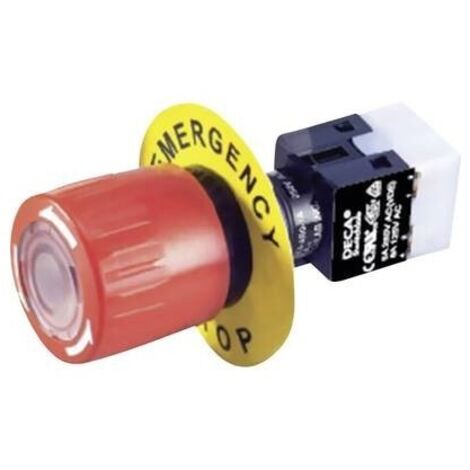 Deca ADA16E6-R11-A1KR Interruttore di Emergenza Rosso