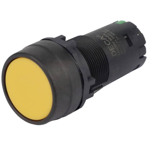 DECA CP2B-A1E10Y Interrupteur à pression 400 V 8 A jaune à accrochage (L x l x H) 29.9 x 20.5 x 55.5 mm 1 pc(s)