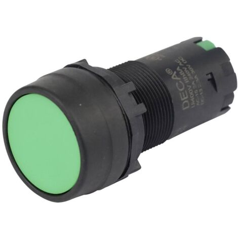 DECA CP2B-M1E10G Interrupteur à pression 400 V 8 A vert à rappel (L x l x H) 29.9 x 20.5 x 55.5 mm 1 pc(s) R688452