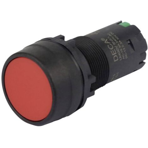 DECA CP2B-M1E10R Interrupteur à pression 400 V 8 A rouge à rappel (L x l x H) 29.9 x 20.5 x 55.5 mm 1 pc(s) R688422