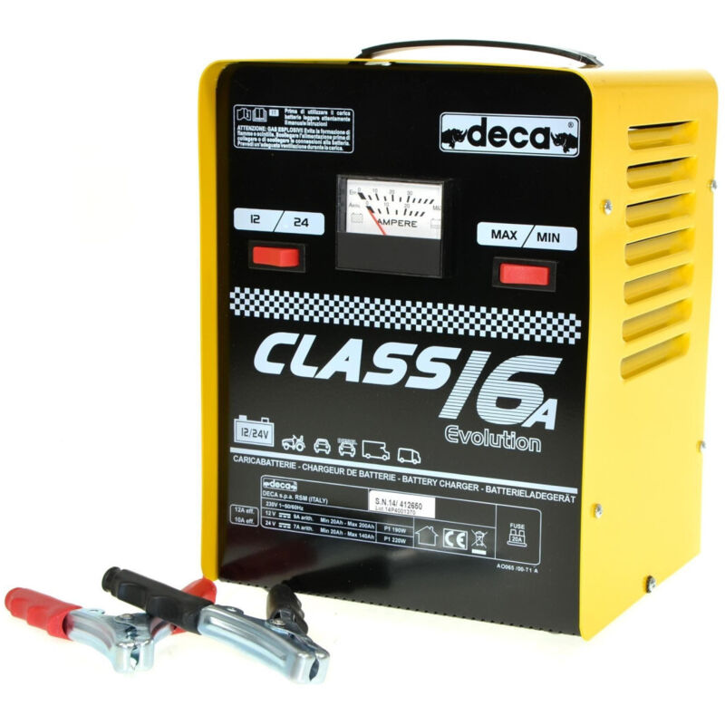 Image of Deca - Trade Shop - carica batterie class 16A - per moto und auto 12/24 v - Pb wet caricabatterie -