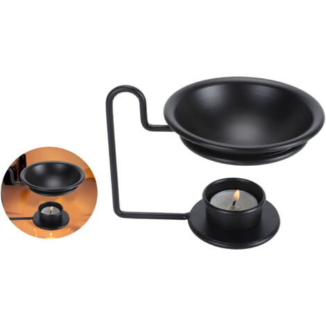 Décanteur de Wax Arqué Support Fer Support Dry Burning Brûleur d'Huiles Essentielles Porte Bougie Chauffe-plat Spa Meditation Tealight 100ml