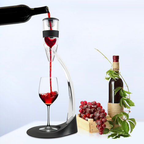 Décanteur à Vin Aérateur à Vin Ensemble Complet de Luxe Filtre Support  Outil et Socle Pour Vin