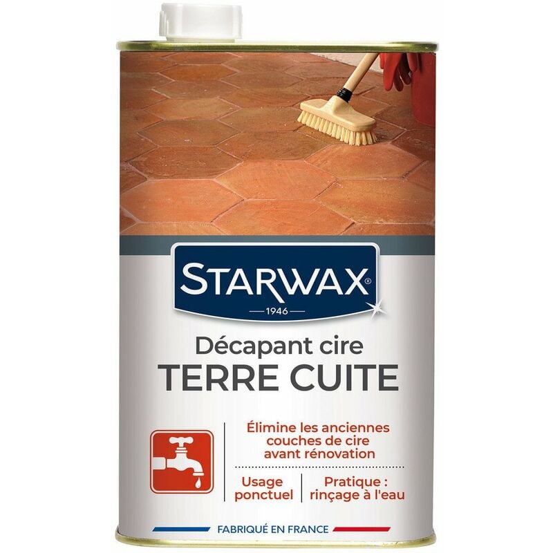 Decapant Cire Tomettes Terre Cuit1l - STARWAX