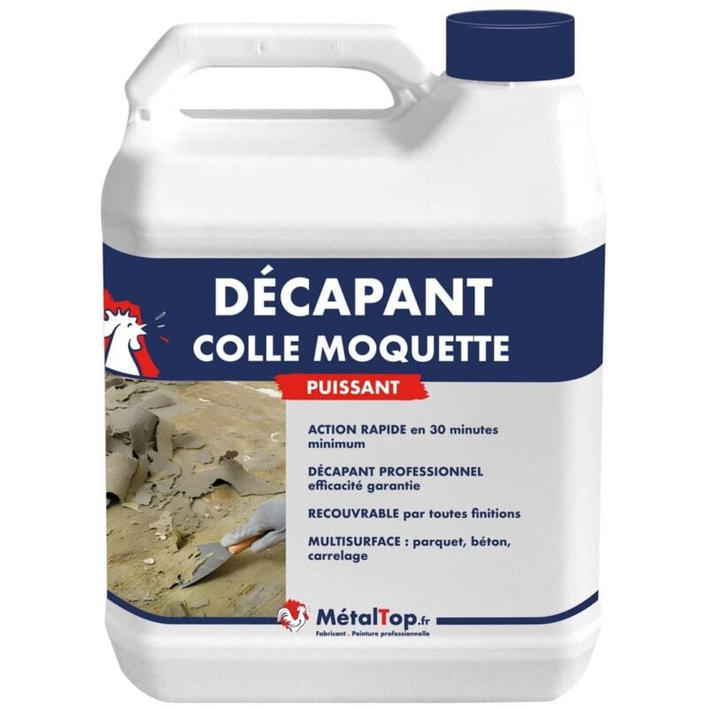 Decapant Colle Moquette - 5 l - Incolore Metaltop