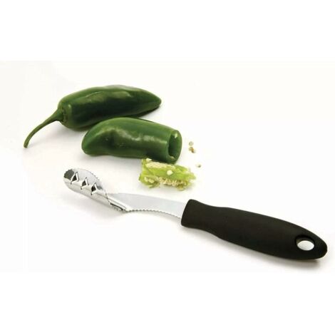 Décapant de carottier de piment d'acier inoxydable, outils de cuisine de fruit de tomate de trancheuse de carottier de coupeur de poivre
