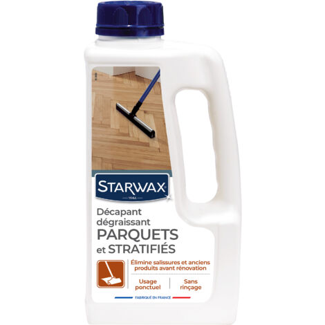 Starwax – Décapant dégraissant pour parquets et sols stratifiés 500 ml – Élimine les anciens produits d'entretien – Application facile à la serpillière