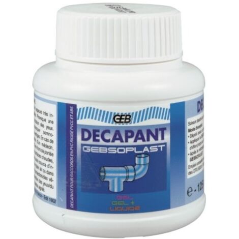Décapant GEBSOPLAST pour raccords PVC évacuation - 125ml