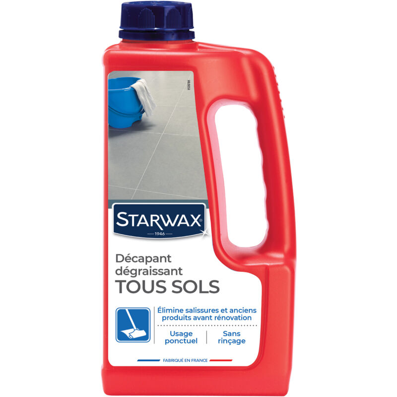 Starwax - Décapant sans rinçage pour sols intérieurs 1L