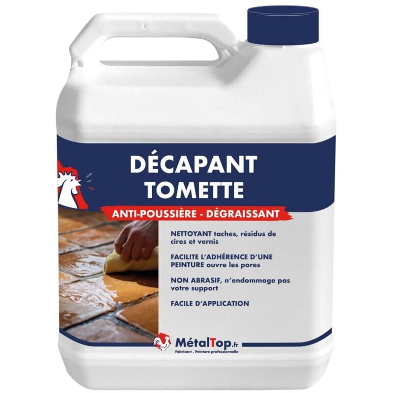 Decapant Tomette - 5 l - Incolore Metaltop
