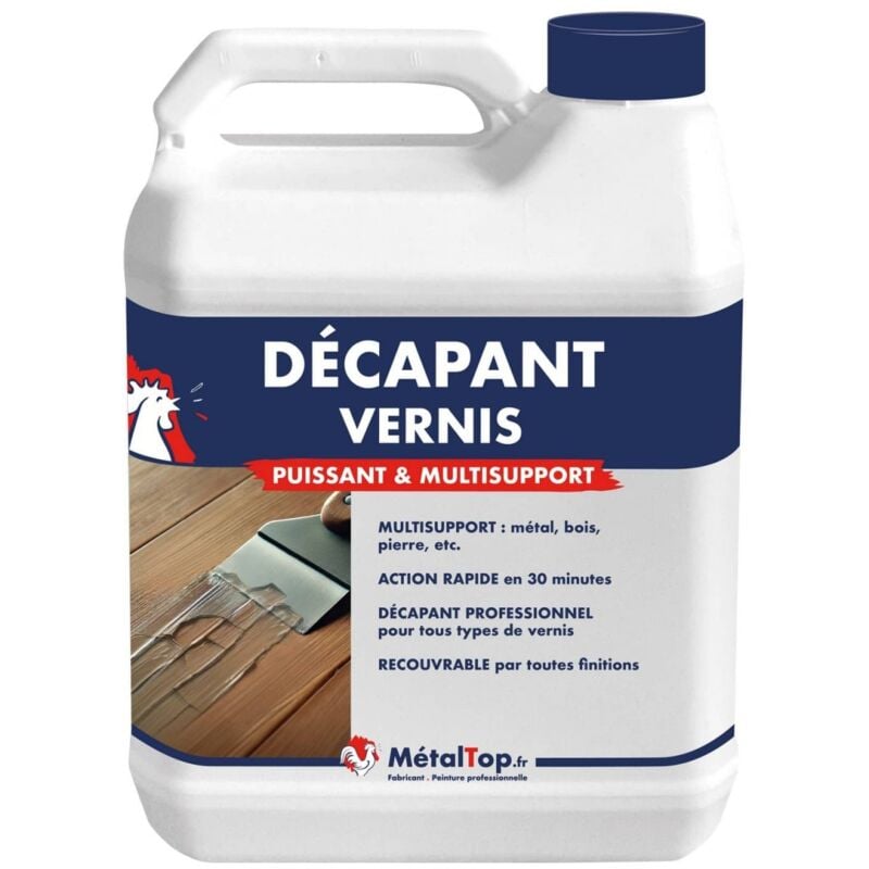 Decapant Vernis - 5 l - Incolore Metaltop