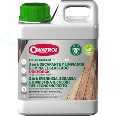 Decapante/Limpiador para madera exterior Owatrol PREPDECK® 1 litro