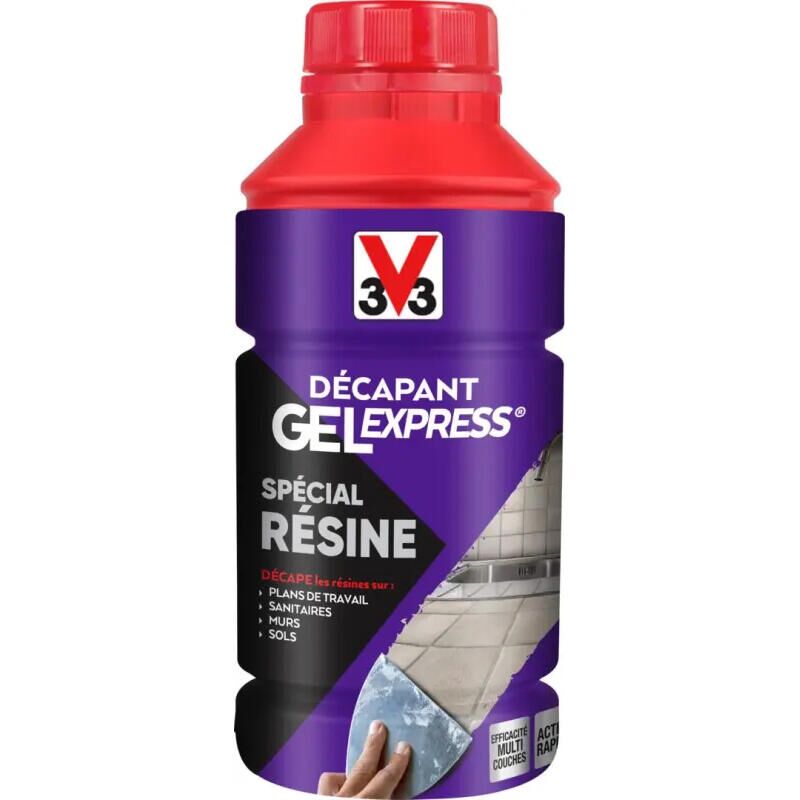 V33 - Décapant gel express® Spécial résine 0,5L