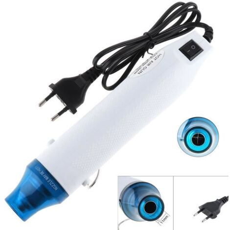 Décapeur Thermique, 300W Pistolet à Air Chaud pour DIY Rubber Stamp Convexe, DIY Feuille Thermique, Gaine Thermorétractable