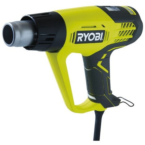 DÉCAPEUR THERMIQUE 2 000 W - 2 TEMPÉRATURES - 3 POSITIONS DE DÉBIT D'AIR - AFFICHAGE LCD - INCLUS 1 GRATTOIR & 4 BUSES RYOBI EHG2020LCD - 5133001730 - -