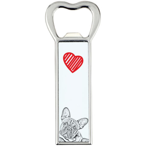 Décapsuleur bouledogue français avec chien, ouvre-bouteille personnalisé pour réfrigérateur, cadeau unique pour homme par Art-Dog