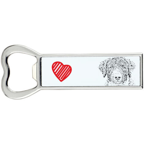 Décapsuleur chien d'eau espagnol, ouvre-bouteille de réfrigérateur personnalisé, cadeau unique pour homme par Art-Dog
