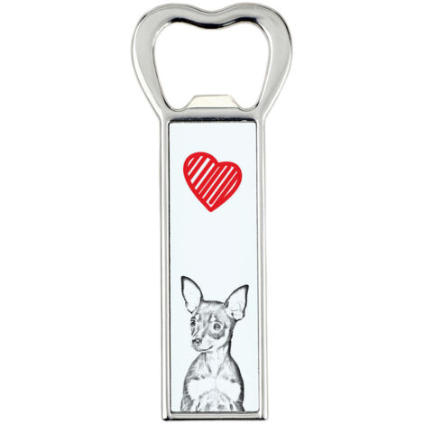 Décapsuleur chien russe, terrier miniature de Moscou, ouvre-bouteille personnalisé, cadeau unique pour homme par Art-Dog