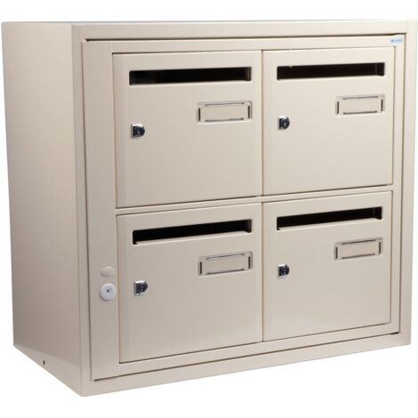 Decayeux – Boîte aux lettres Lang SFA INT B4 RAL1015 – Élégante finition RAL1015 – Durabilité face aux intempéries – Conçue pour extérieur