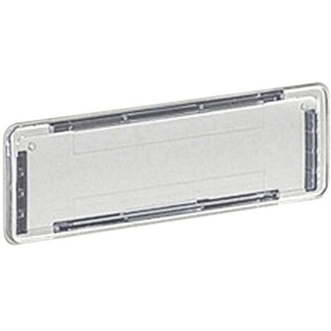 Decayeux – Support plaque nom boîte aux lettres étanche 721302 – Dimensions 110 x 32 mm – Fenêtre transparente pour lecture immédiate