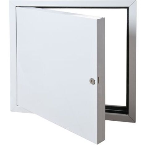 Decayeux – Trappe de visite coupe-feu 467x467 mm – Tôle d'acier ép. 8/10ème – Isolation avec plaques de placoflamme – Installation facile avec clips