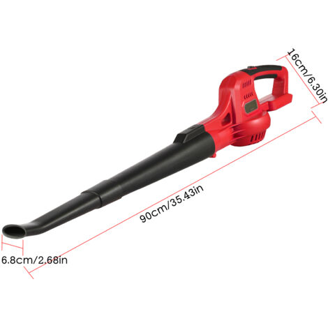 Decdeal 20V Louleur électrique sans fil Contrôle à 2 vitesses 60 mph / 130 mph Sweeper de puissance portable portable avec tubes d'extension 2,0h Chargeur rapide de la batterie pour la jardin de goutt