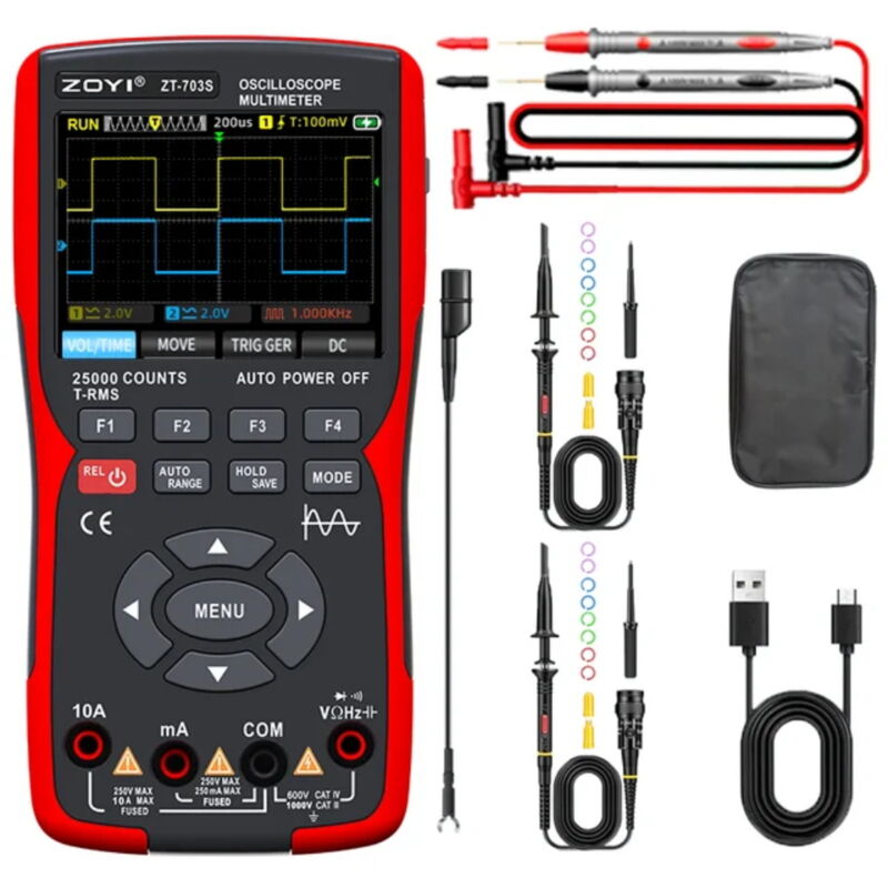 Image of Decdeal - 3-in-1-Digitalmultimeter,50 MHz Bandbreite,280 ms