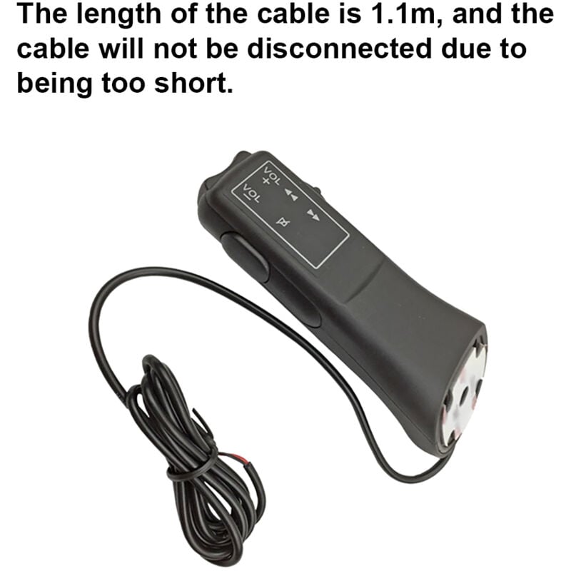 Image of Decdeal 5 Tasten universeller Autolenkstufetaste Fernbedienung Kabel -Auto -Tasten Gerät