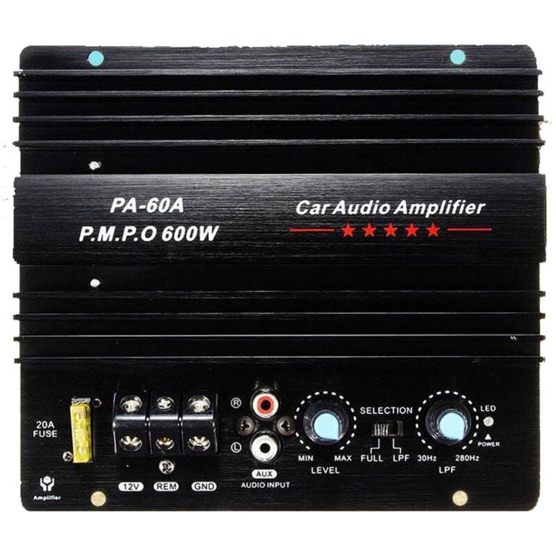 Image of Decdeal 600W CAR Subwoofer High Power Amplifier Board Einkanal -Audio -Verstärker. 12.0v