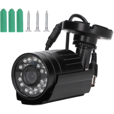 Decdeal Caméra de sécurité CCTV CCTV 4 en 1 surveillance 3,6 mm Vision nocturne infrarouge étanche pour les indoorntcs extérieurs