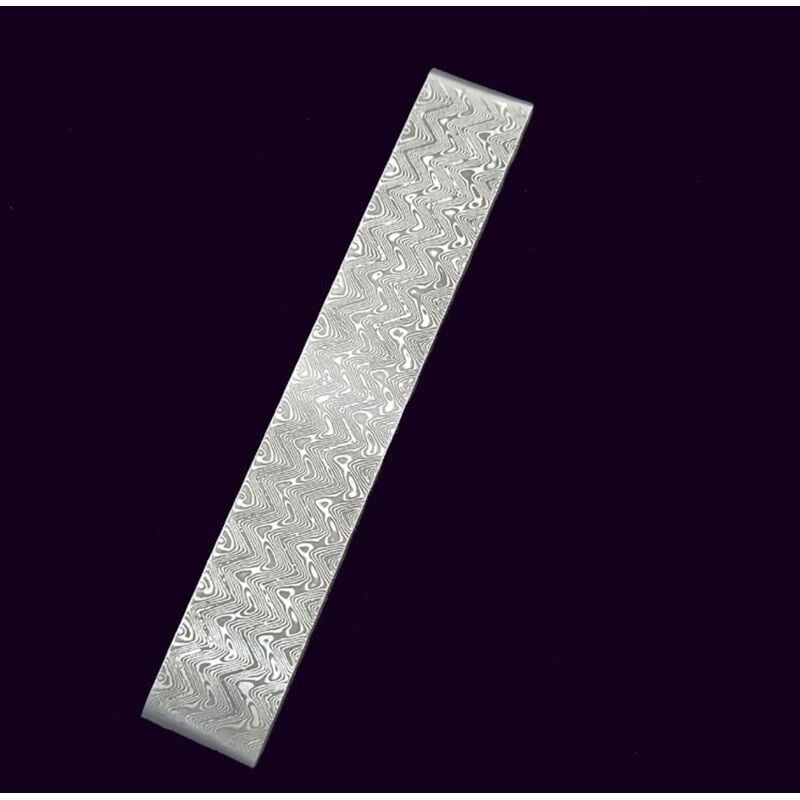 Image of Decdeal Damaskus Steel DIY Cutter Making Materials Muster Stabklinge Blank war Wärmebehandlung war