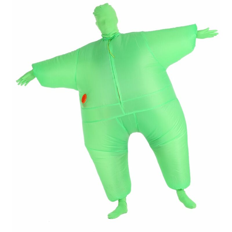 

Disfraz de cuerpo completo inflable de tamano adulto divertido, ventilador de aire operado, vestido de lujo, fiesta deportiva de Halloween, disfraz