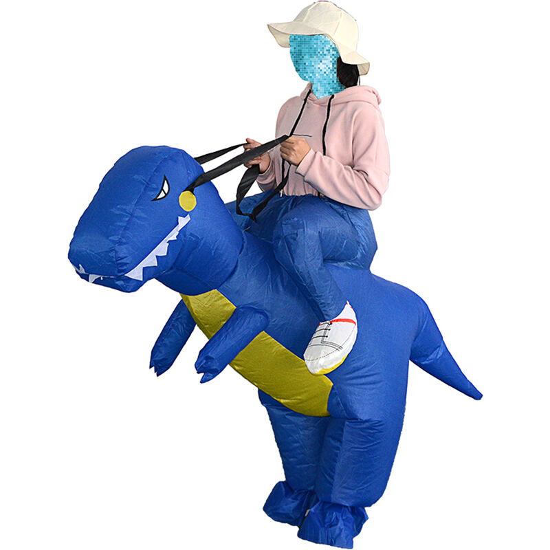 

Happyshopping - Decdeal Disfraz de dinosaurio inflable para adultos lindo Disfraz de ventilador de aire Operado para caminar Disfraz de fiesta de