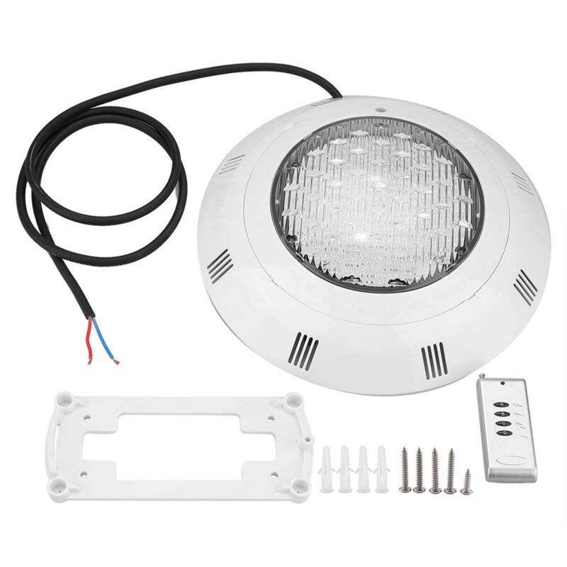 Decdeal - clairage led avec télécommande, 300 led smd, éclairage paysager antiacide pour piscines d'eau douce et d'eau salée